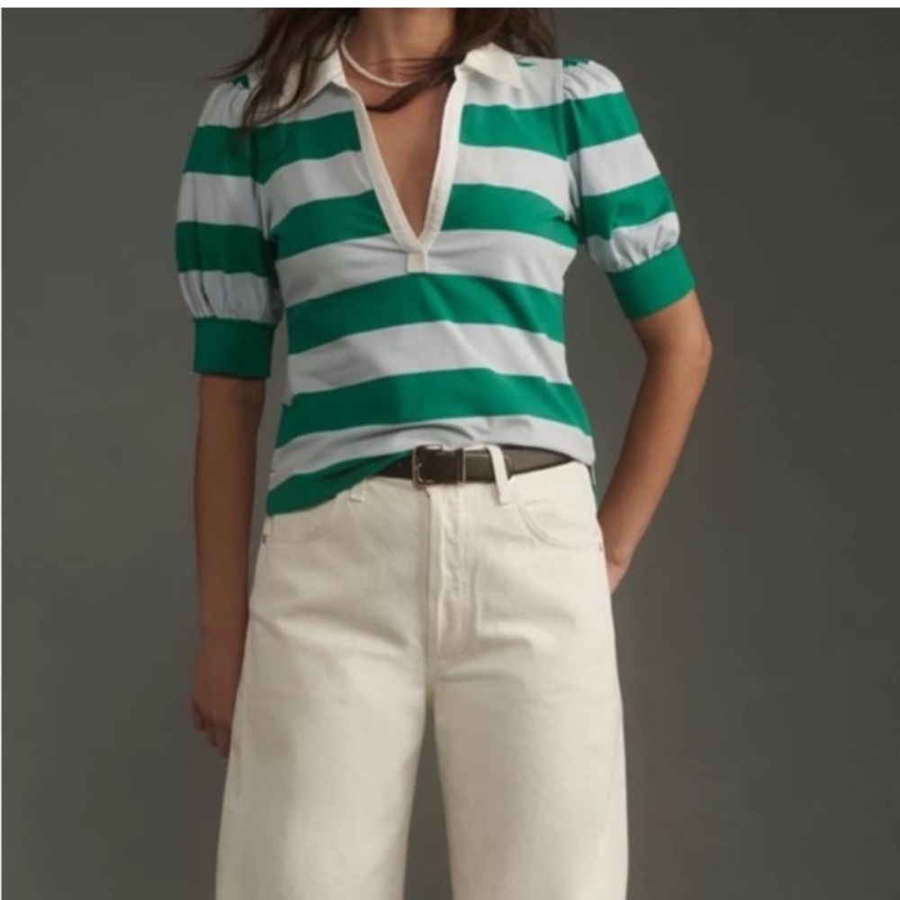 Maeve Rugby Striped Polo